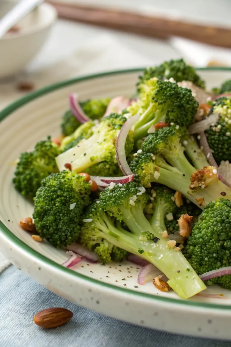 A delicious plate of Insalata di Broccoli Facile