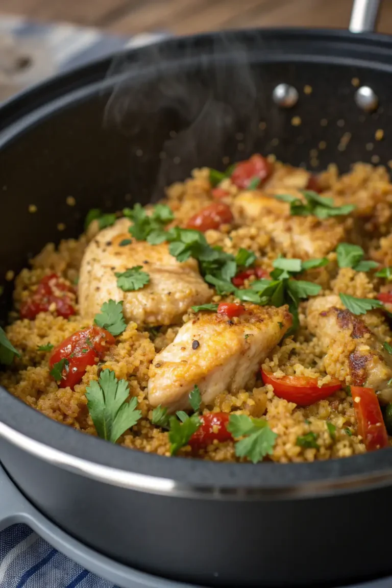 A delicious plate of Pollo e Quinoa in Friggitrice ad Aria