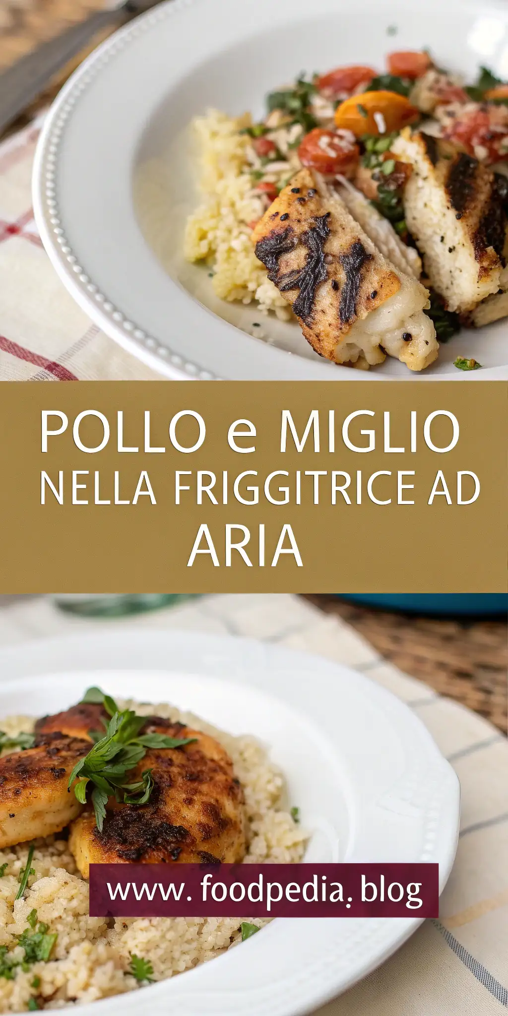 Pinterest image 2 for Pollo e Miglio nella Friggitrice ad Aria