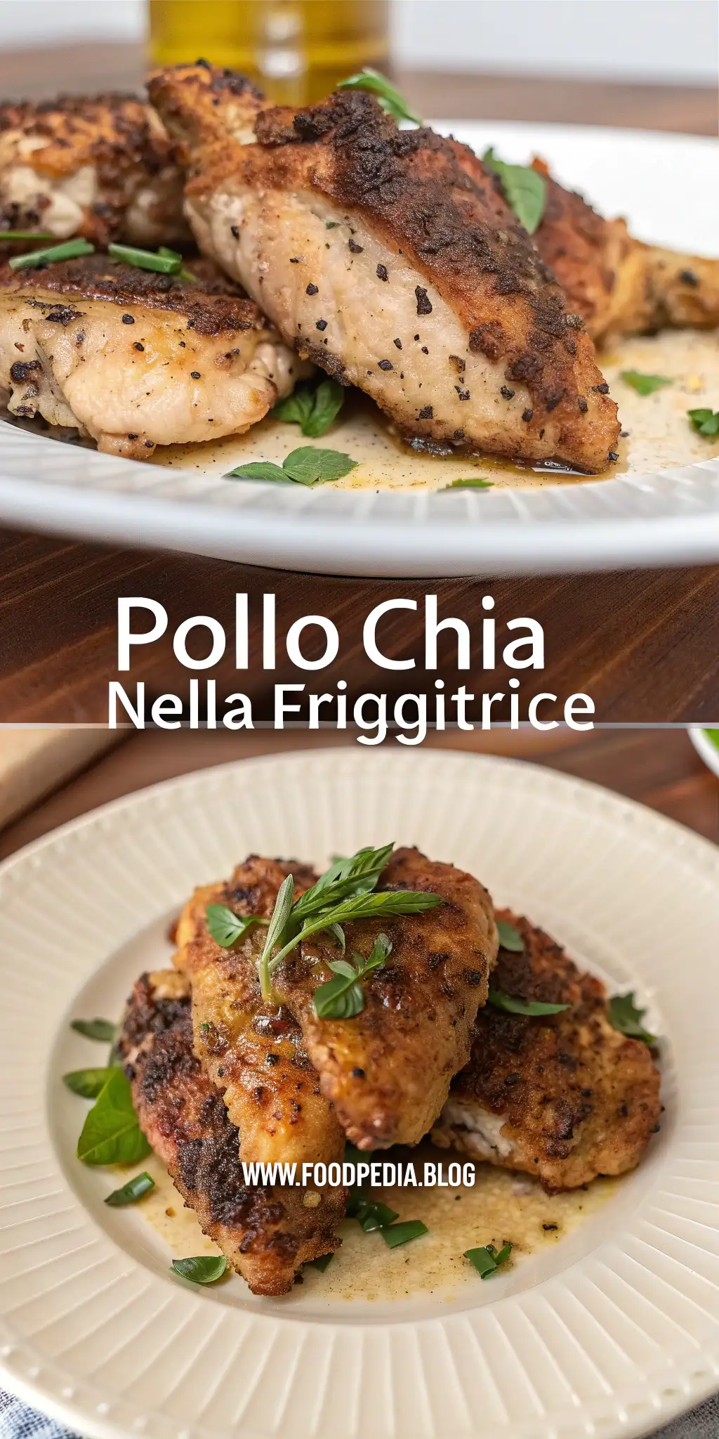 Pinterest image 1 for Pollo Chia nella Friggitrice ad Aria