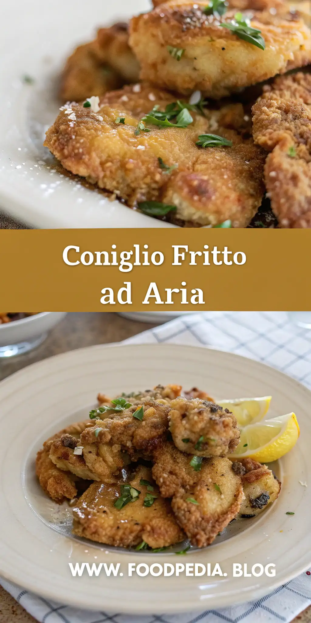 Pinterest image 2 for Coniglio Fritto ad Aria