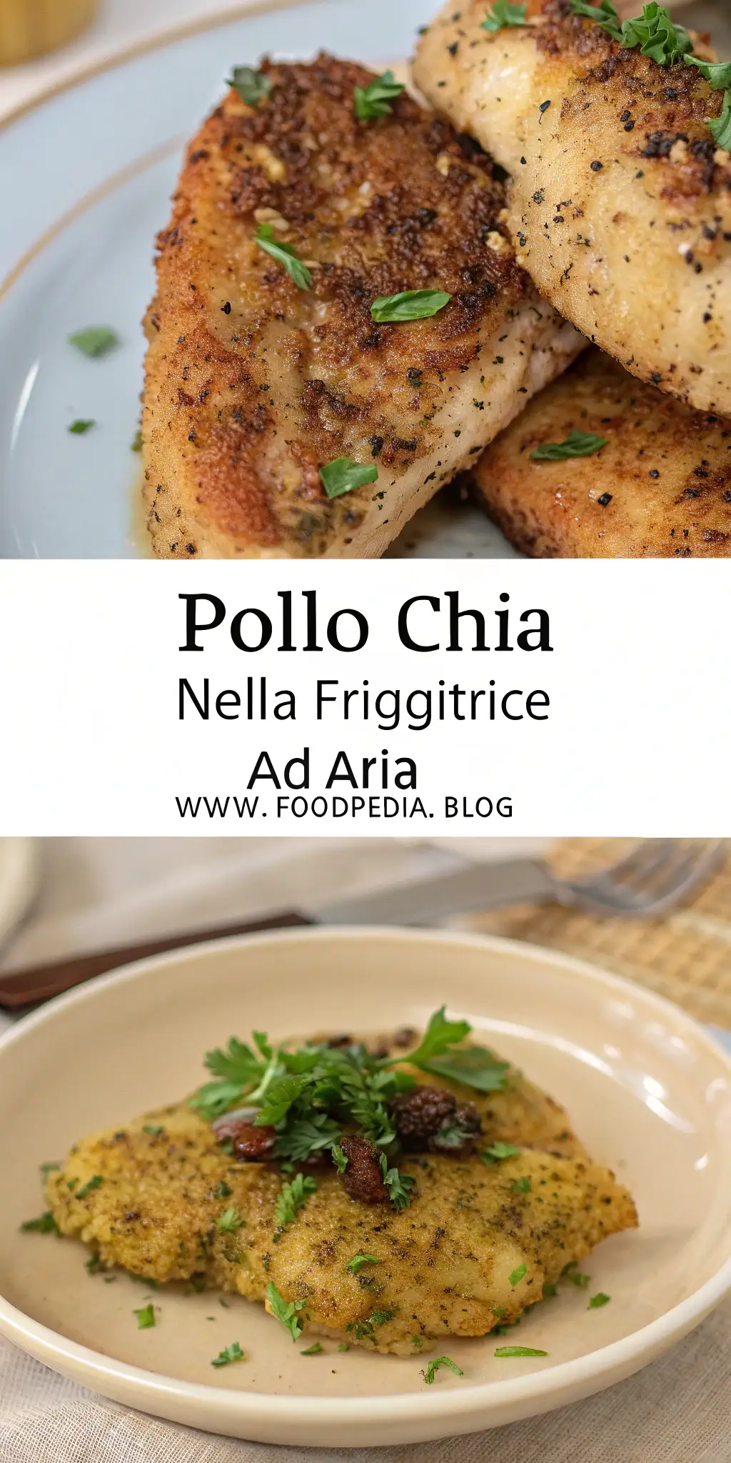 Pinterest image 2 for Pollo Chia nella Friggitrice ad Aria