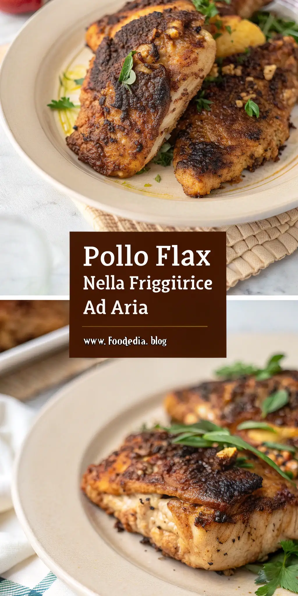 Pinterest image 1 for Pollo Flax nella Friggitrice ad Aria