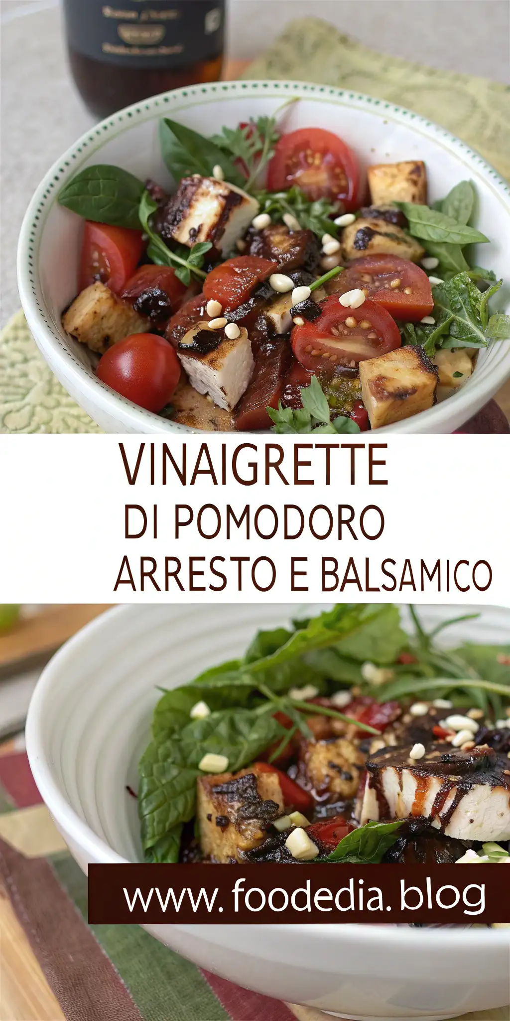 Pinterest image 2 for Vinaigrette di Pomodoro Arrosto e Balsamico