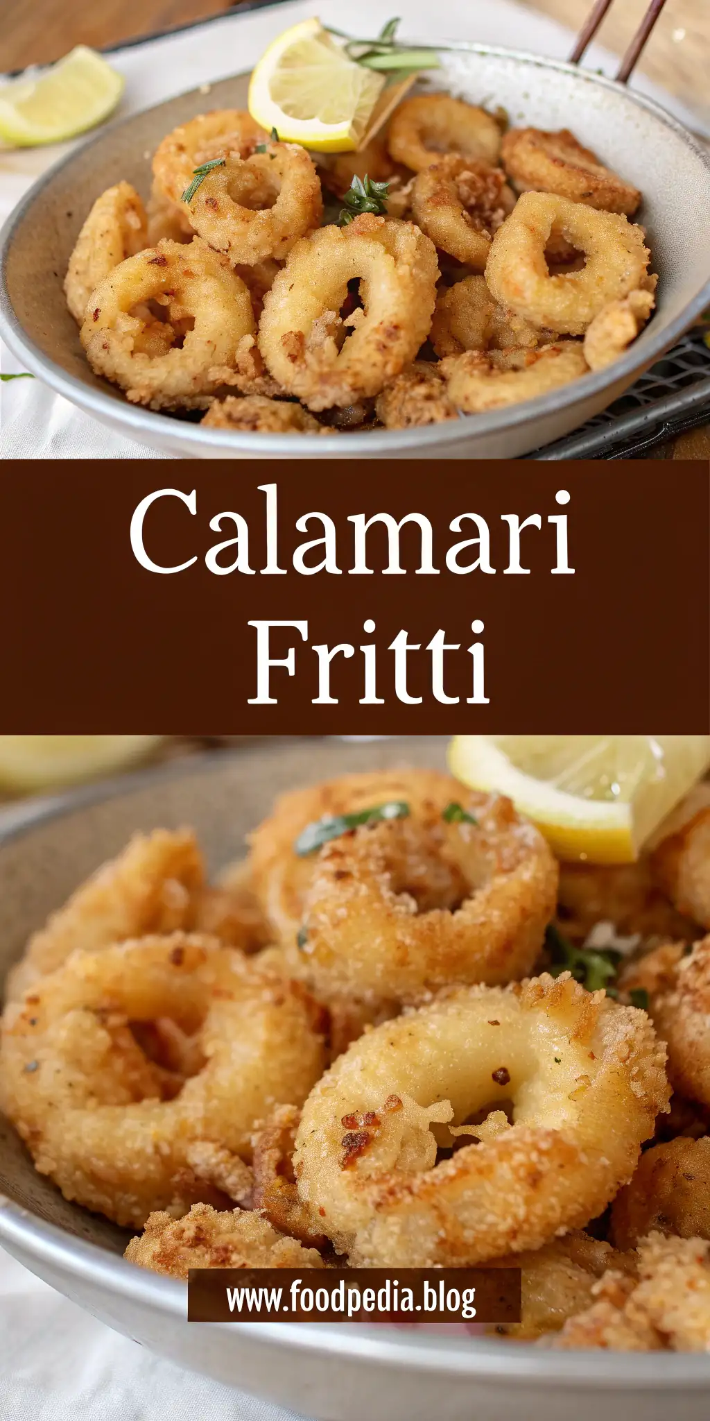 Pinterest image 1 for Calamari Fritti in Friggitrice ad Aria