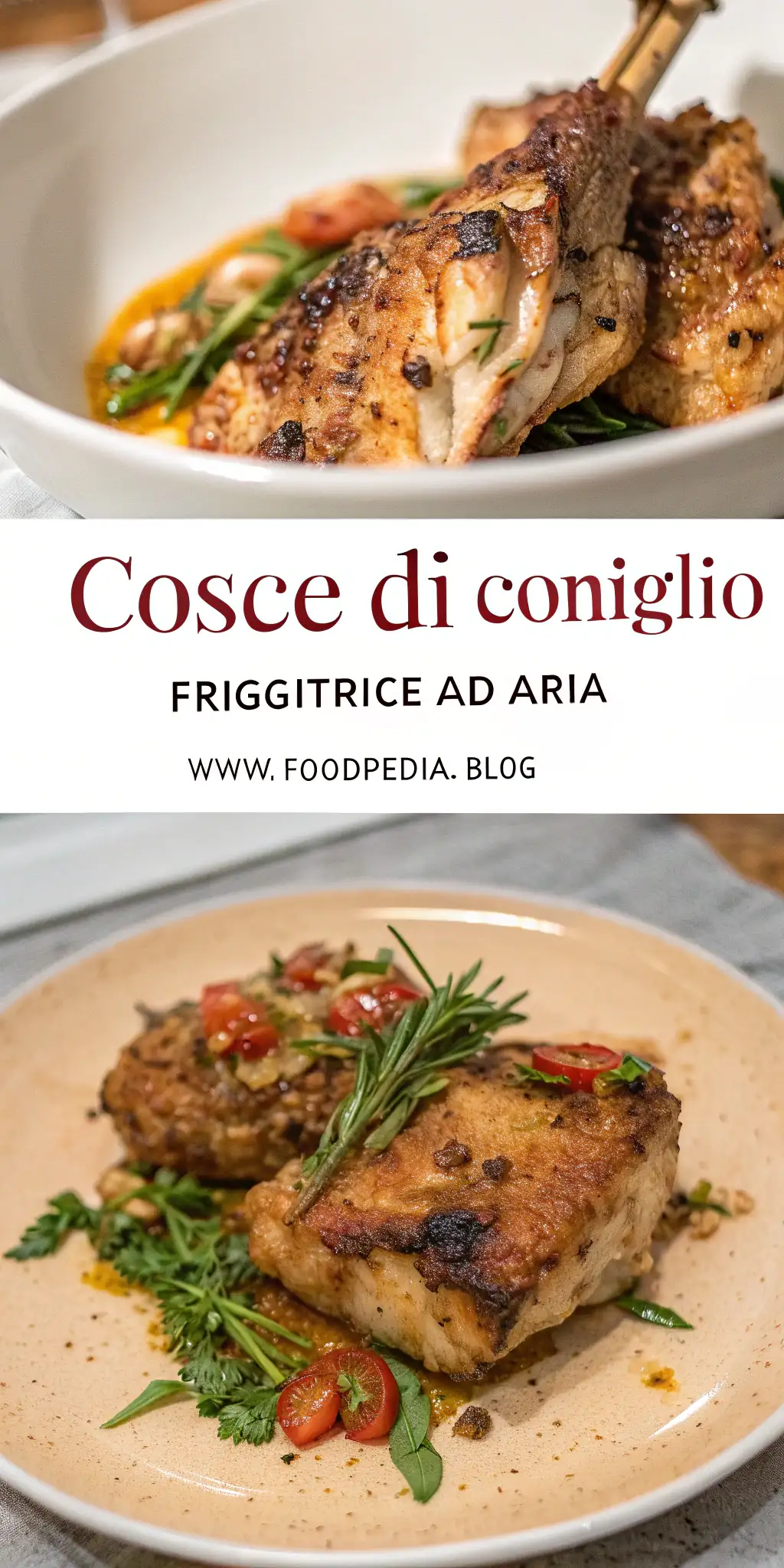 Pinterest image 1 for Cosce di Coniglio in Friggitrice ad Aria