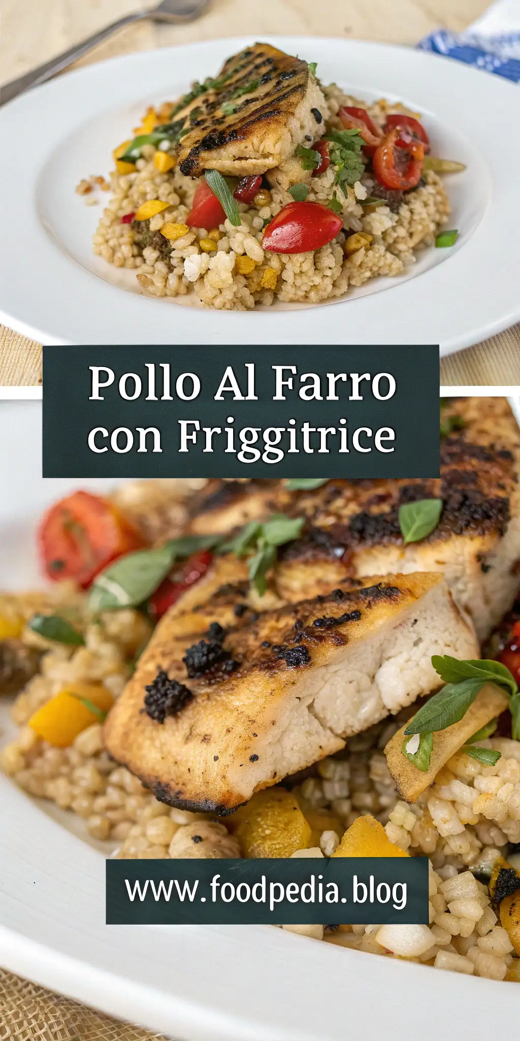 Pinterest image 1 for Pollo al Farro con Friggitrice ad Aria