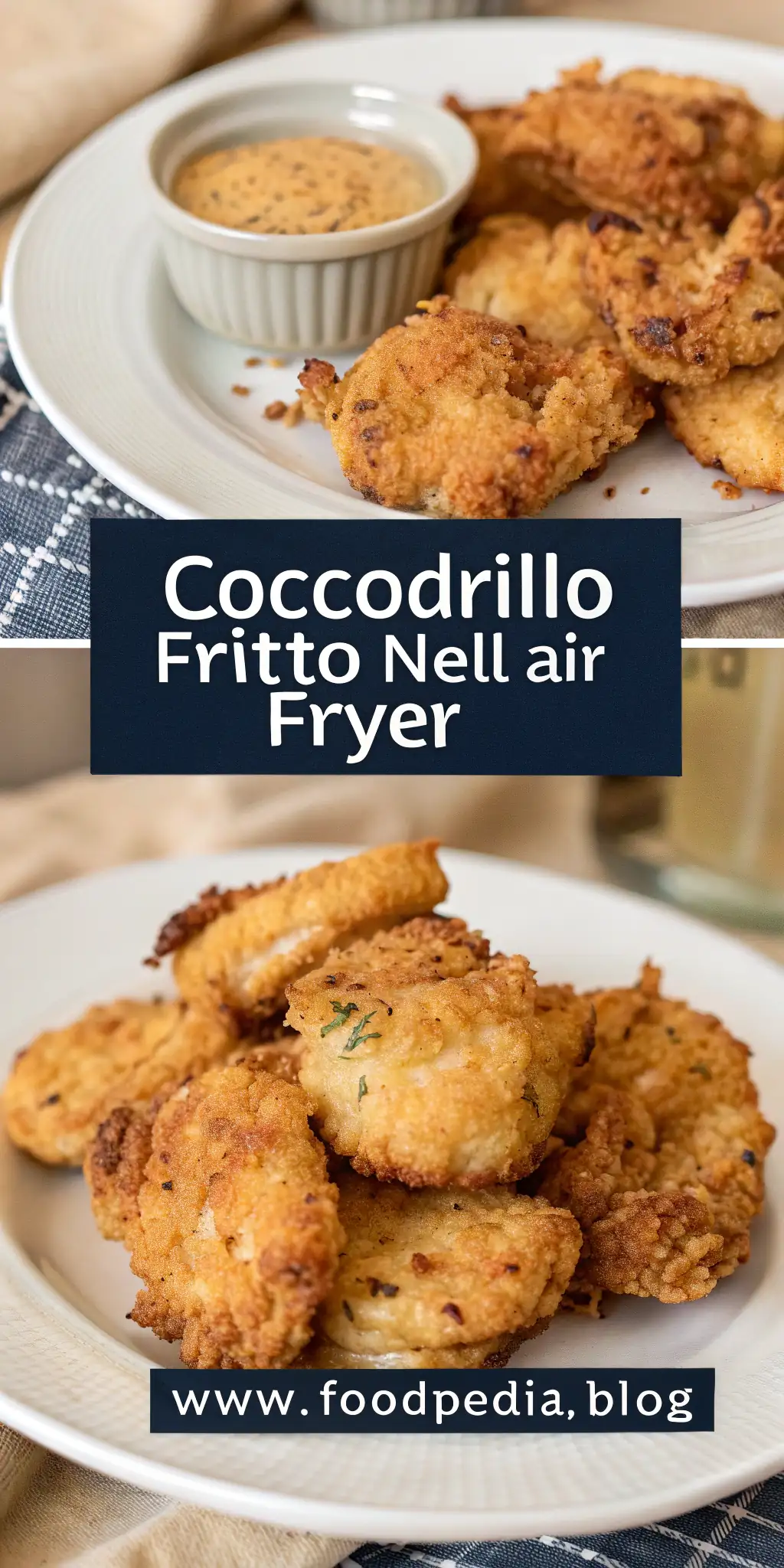 Pinterest image 1 for Coccodrillo Fritto nell'Air Fryer