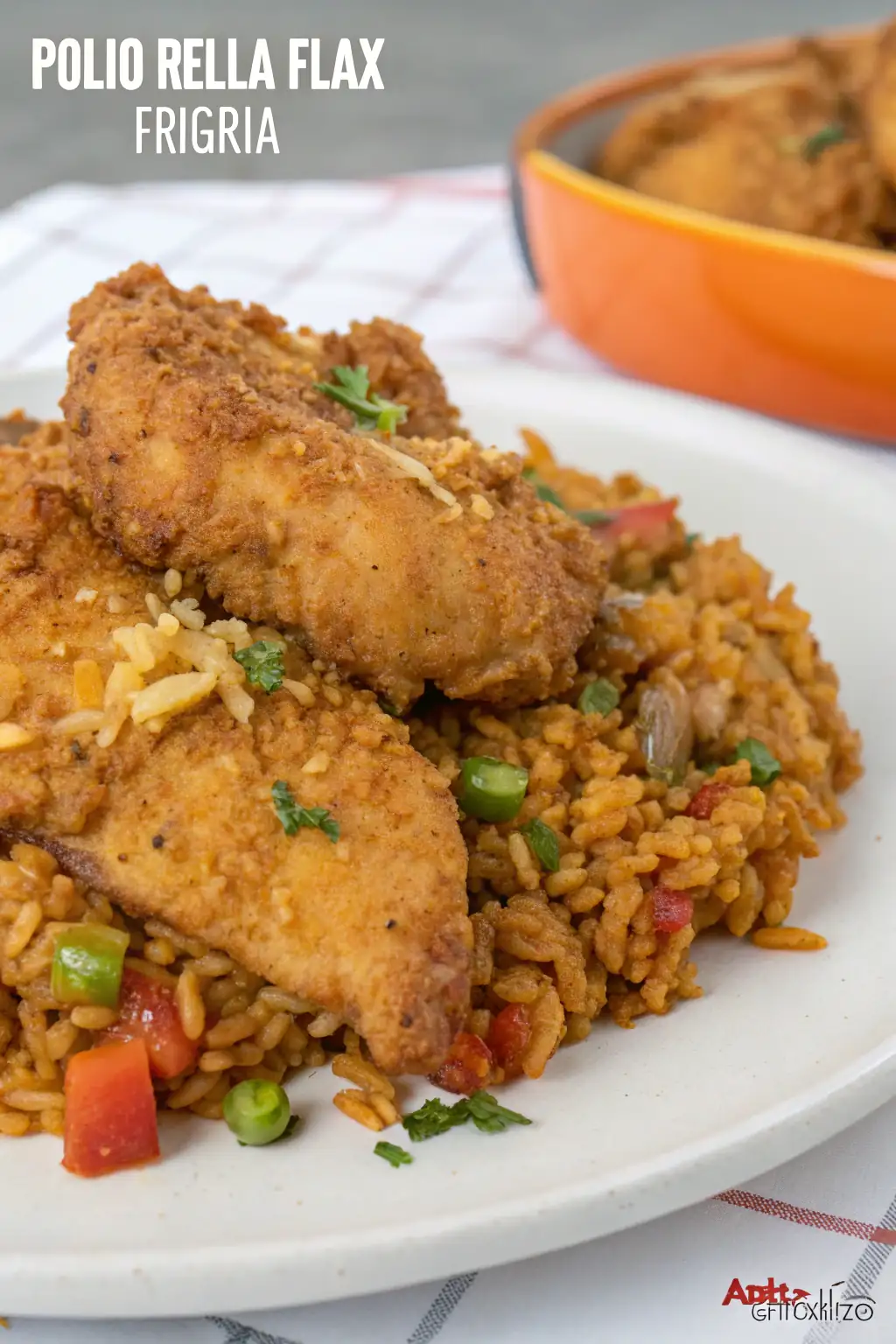 A delicious plate of Pollo Flax nella Friggitrice ad Aria