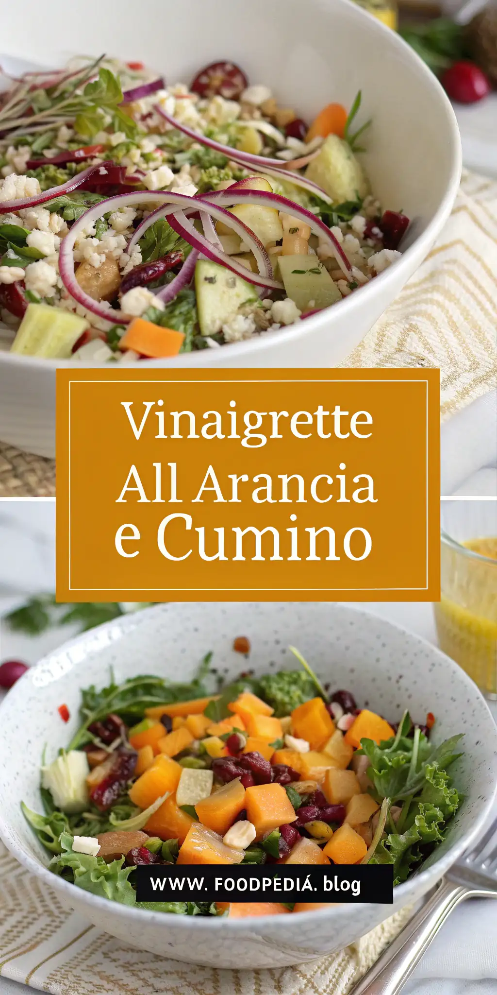 Pinterest image 2 for Vinaigrette all'Arancia e Cumino