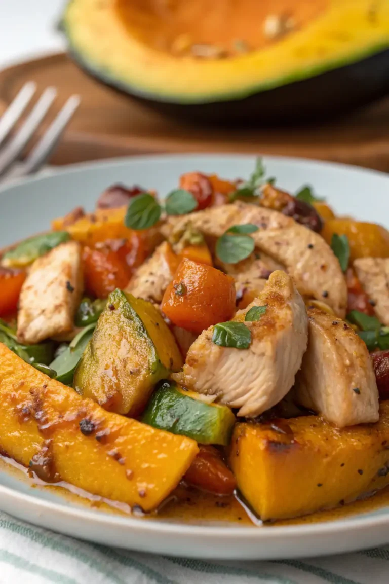 A delicious plate of Pollo e Zucca in Friggitrice ad Aria