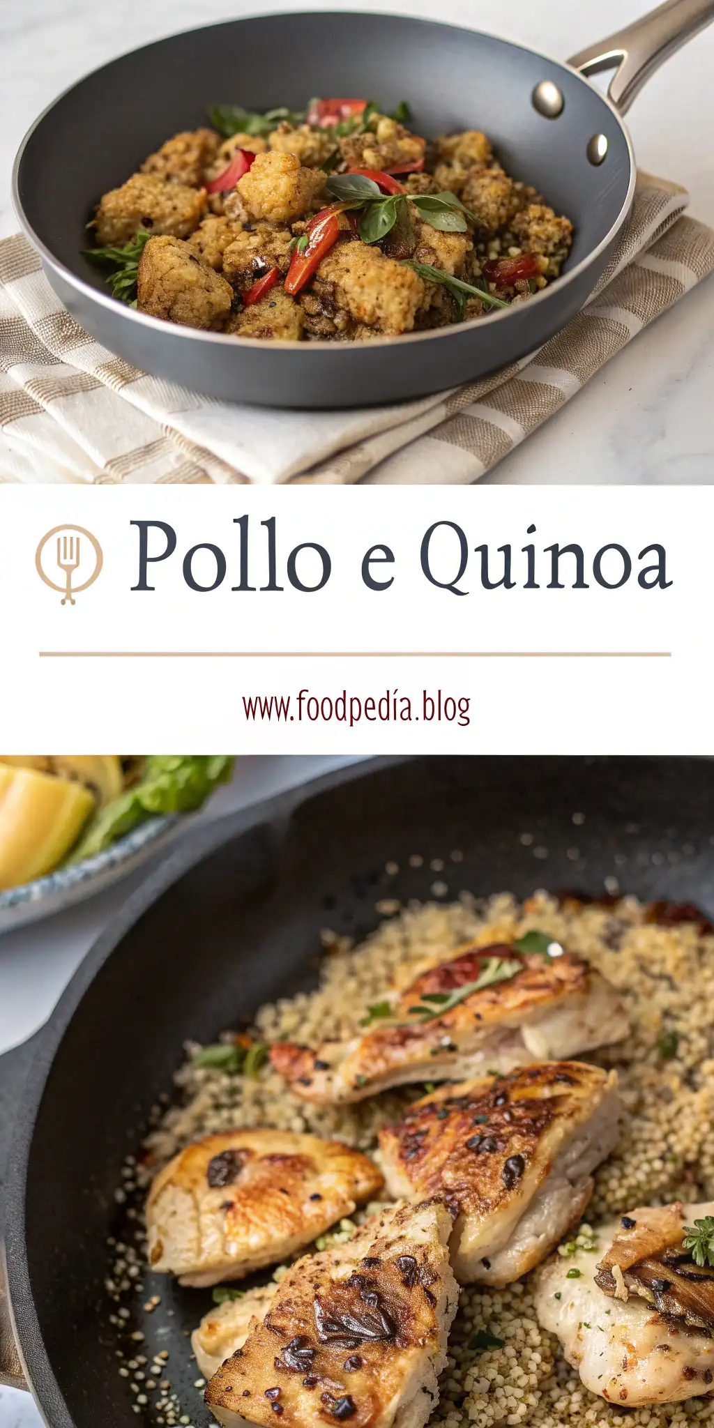 Pinterest image 1 for Pollo e Quinoa in Friggitrice ad Aria