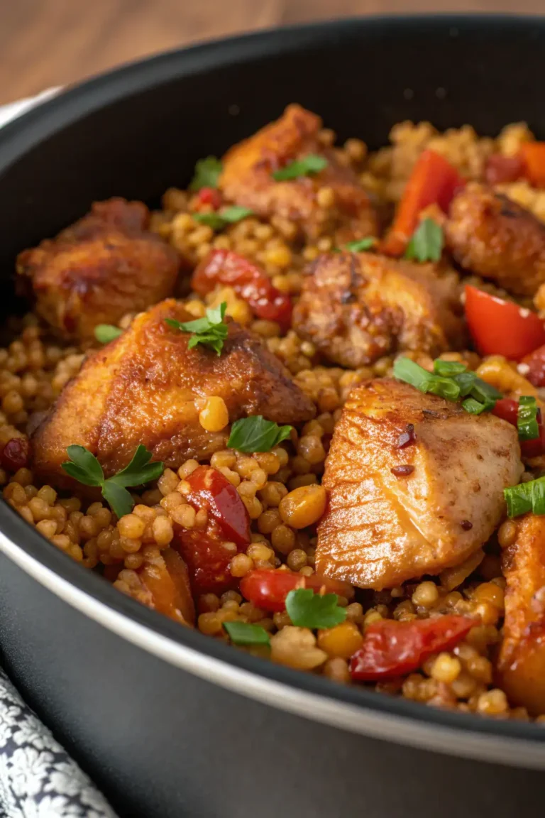 A delicious plate of Pollo al Sorghum in Friggitrice ad Aria