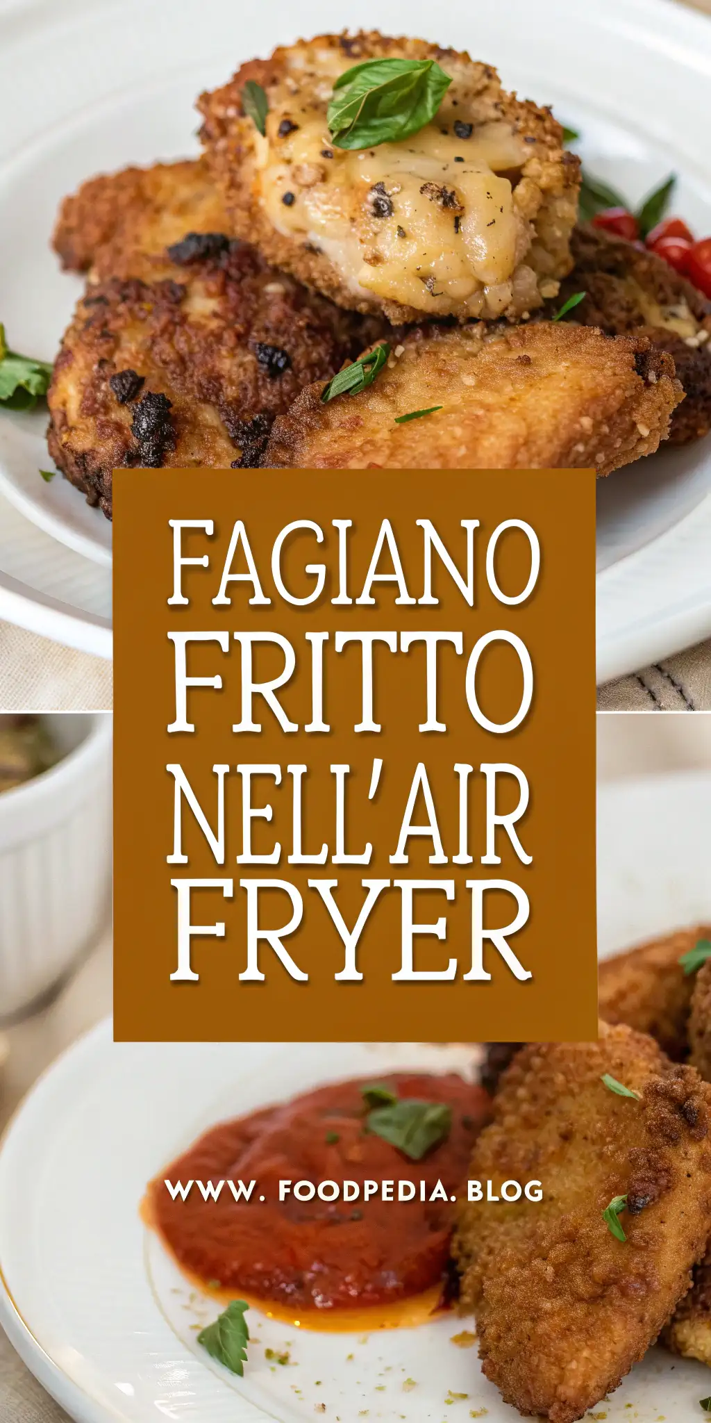 Pinterest image 1 for Fagiano Fritto nell'Air Fryer