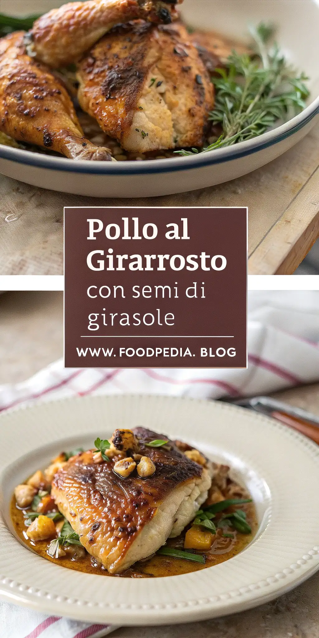 Pinterest image 2 for Pollo al Girarrosto con Semi di Girasole