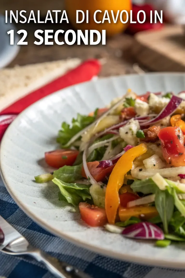 A delicious plate of Insalata di Cavolo in 12 Secondi