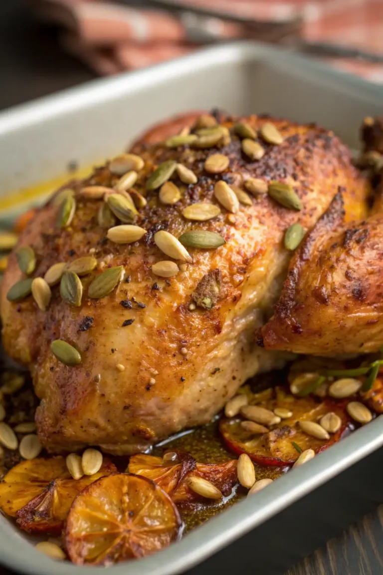 A delicious plate of Pollo al Girarrosto con Semi di Girasole