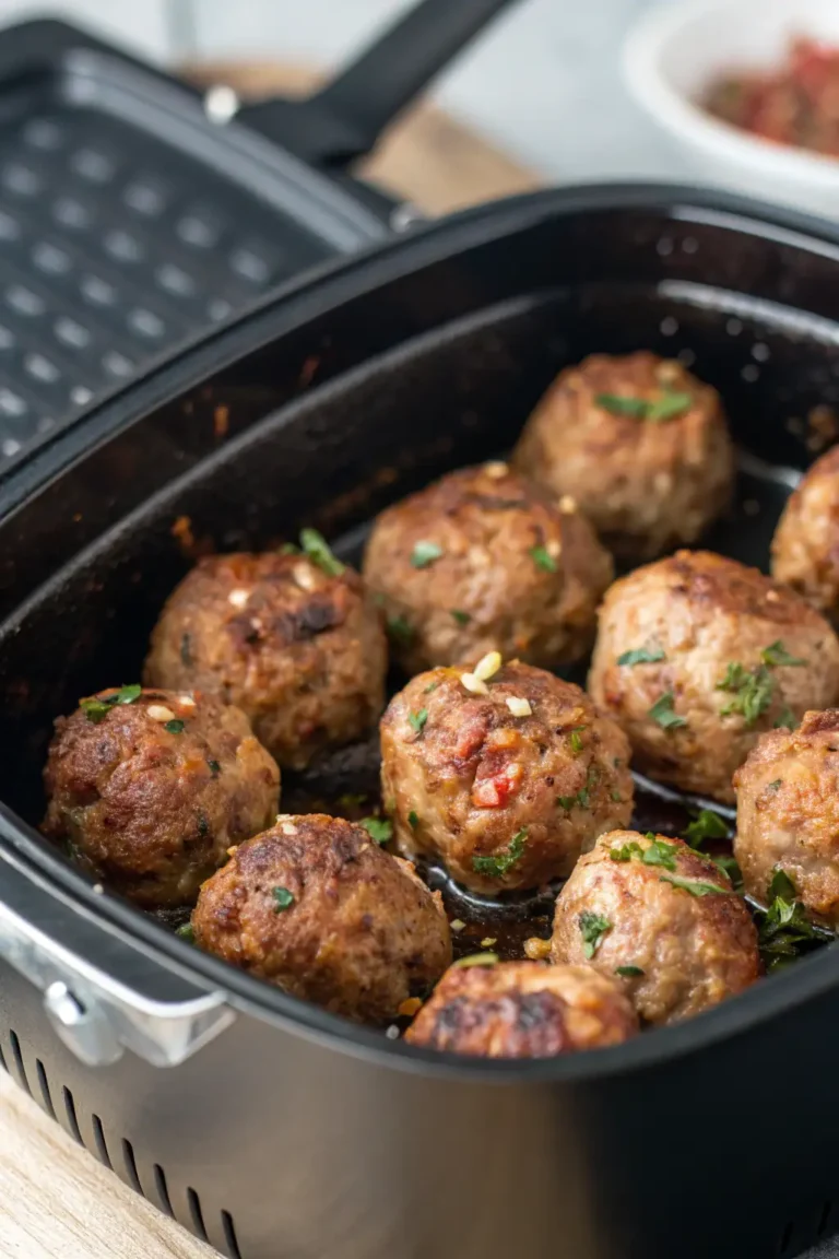 A delicious plate of Polpette di Agnello in Friggitrice ad Aria