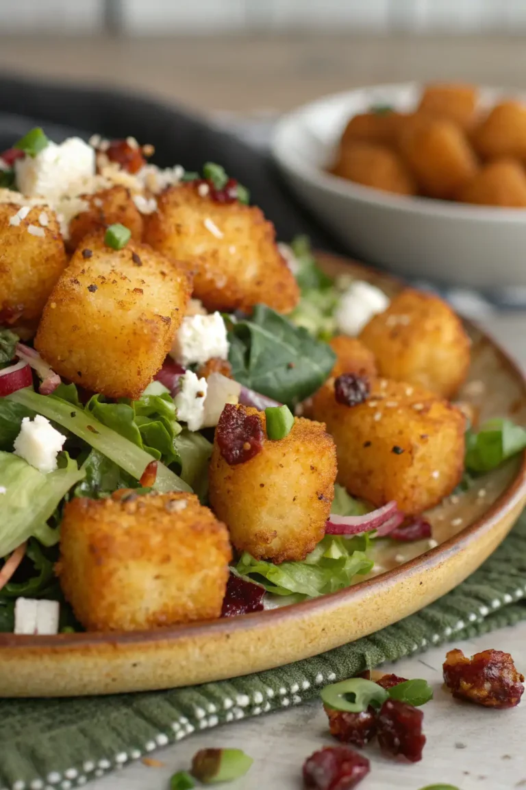 A delicious plate of Insalata di Patate Tater Tot alla Tedesca