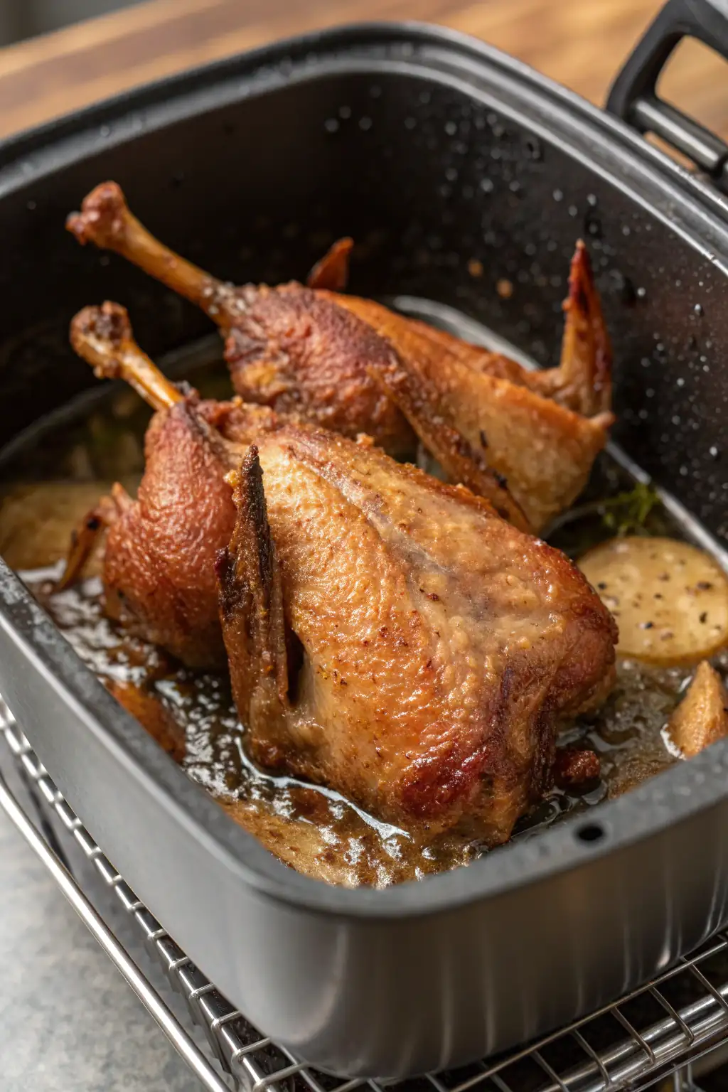 A delicious plate of Ali di Anatra Fritte in Friggitrice ad Aria