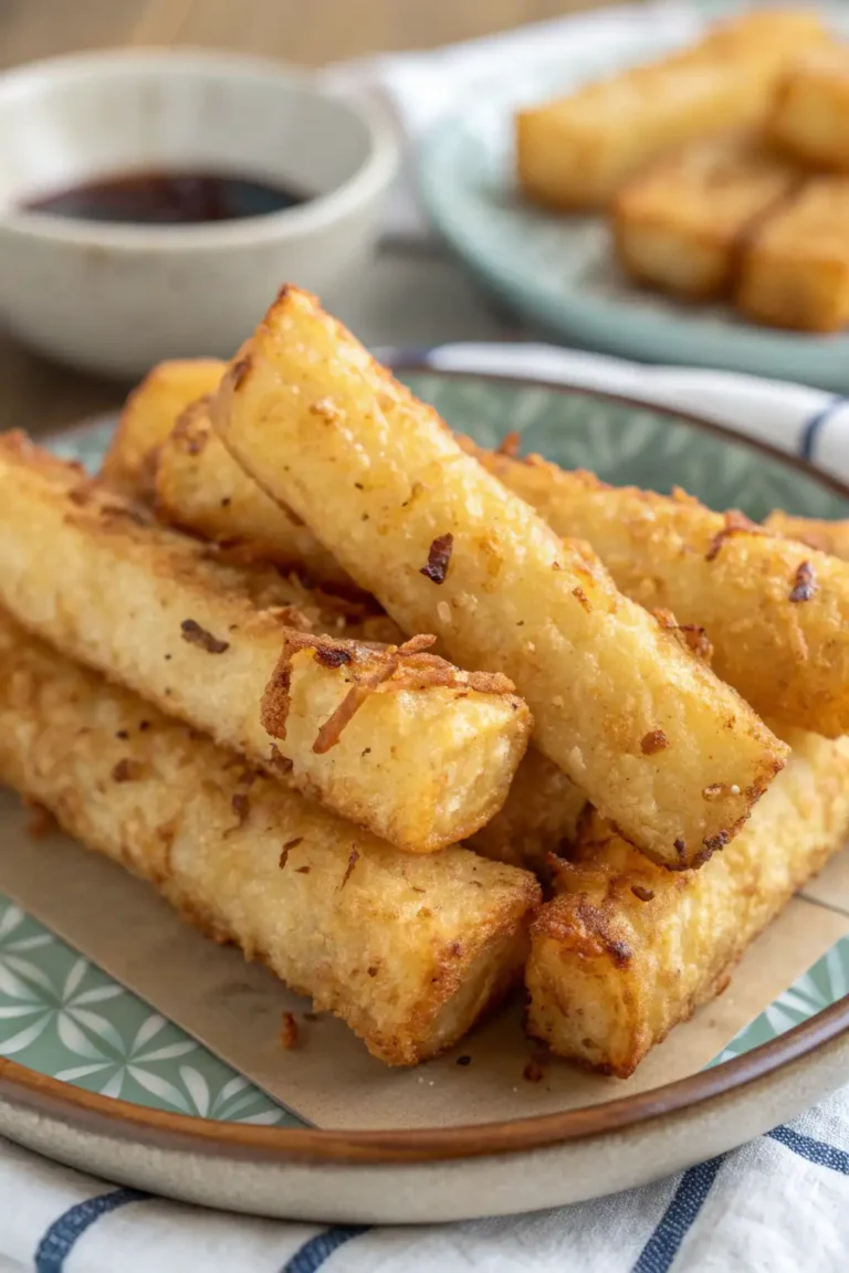 A delicious plate of Germogli di Bambù Fritti in Friggitrice ad Aria