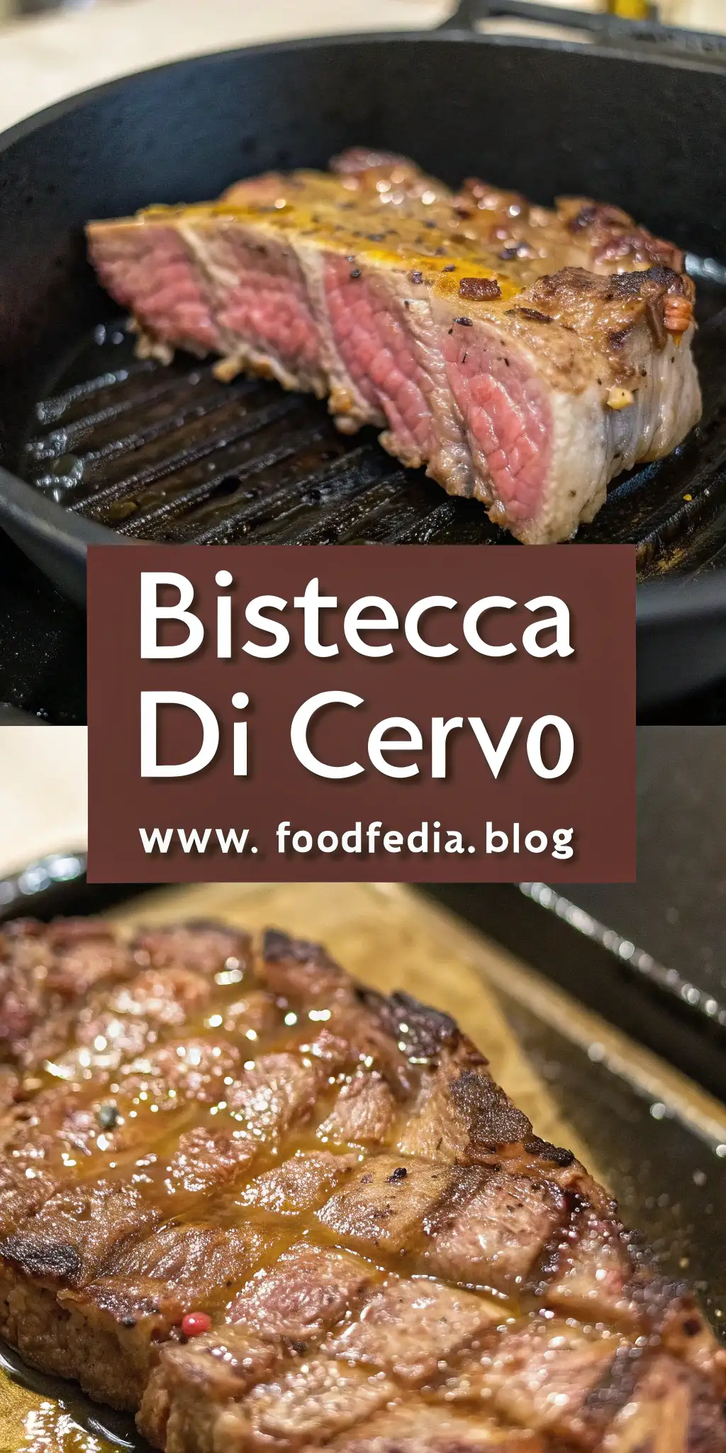 Pinterest image 1 for Bistecca di Cervo in Friggitrice ad Aria