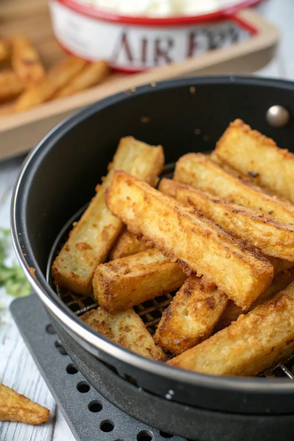A delicious plate of Germogli di Bambù Fritti in Friggitrice ad Aria
