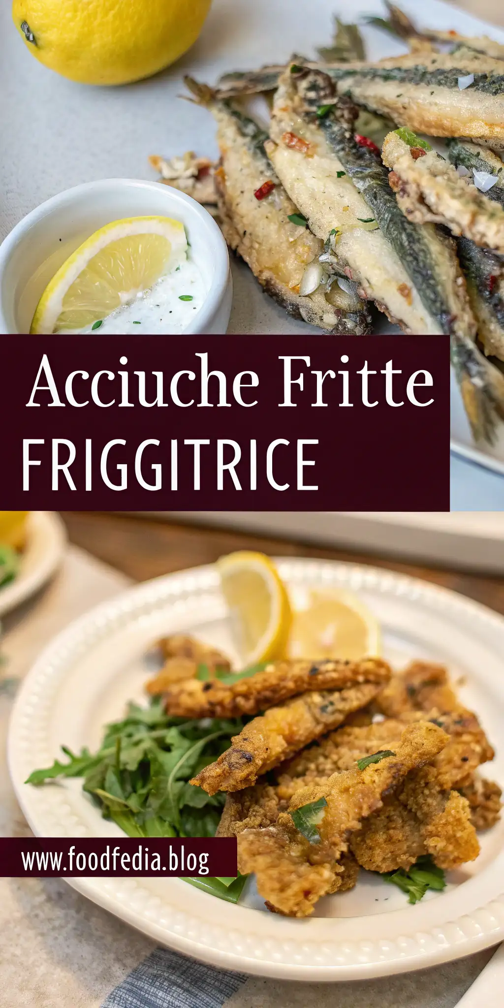 Pinterest image 1 for Acciughe Fritte in Friggitrice ad Aria