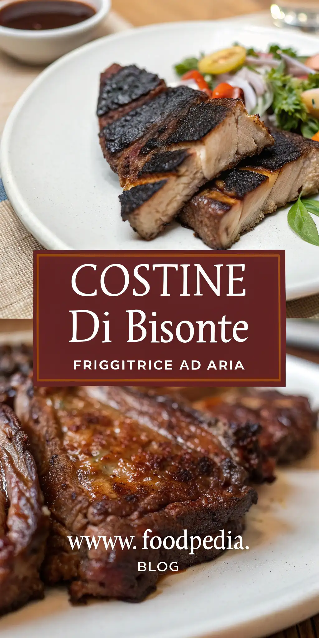 Pinterest image 2 for Costine di Bisonte in Friggitrice ad Aria