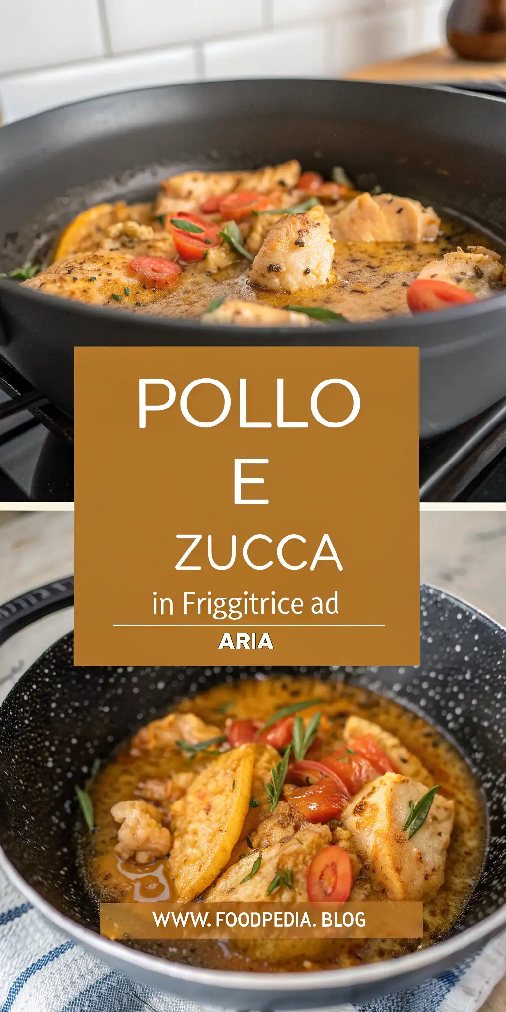 Pinterest image 1 for Pollo e Zucca in Friggitrice ad Aria