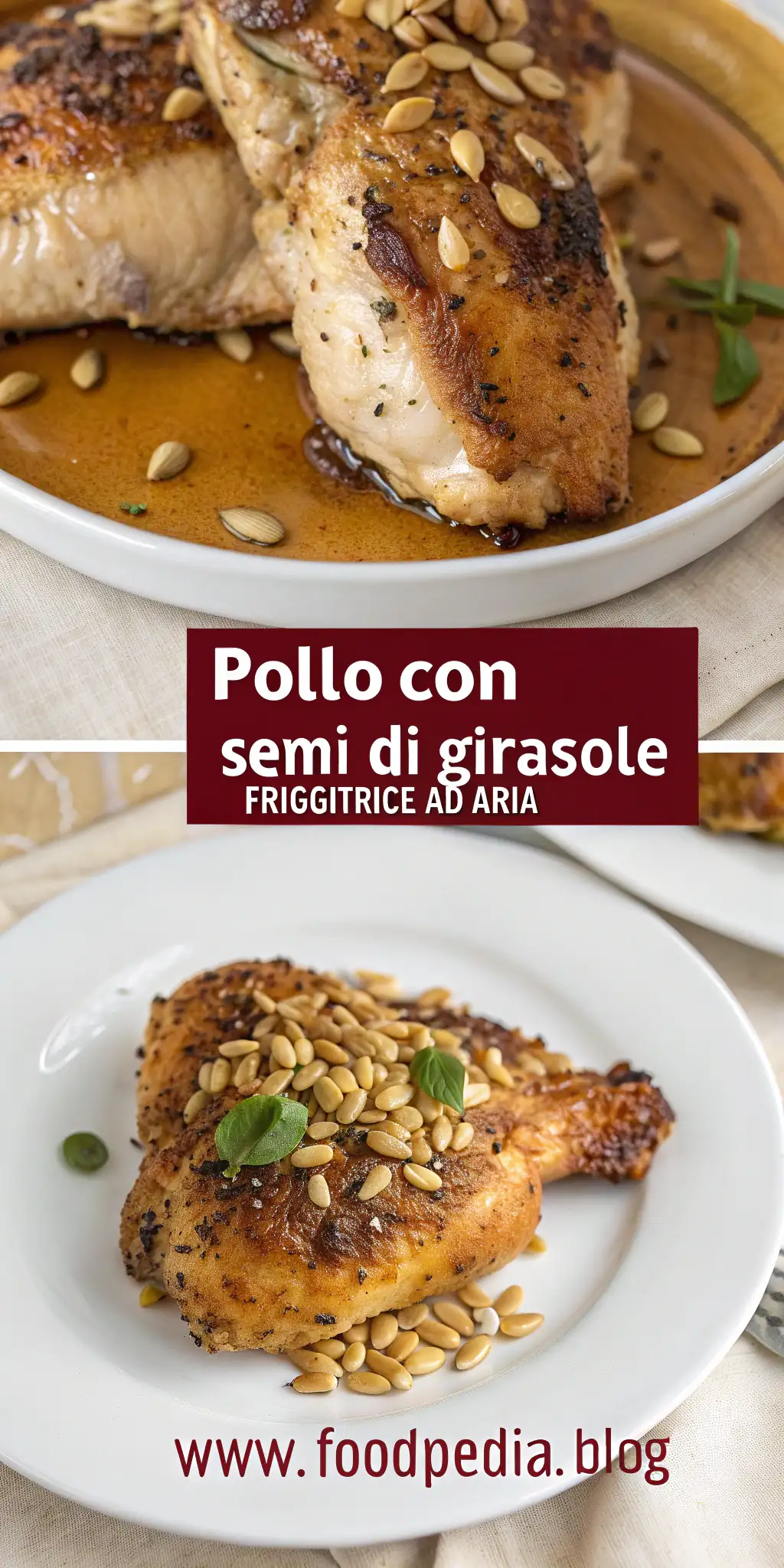 Pinterest image 1 for Pollo con Semi di Girasole in Friggitrice ad Aria