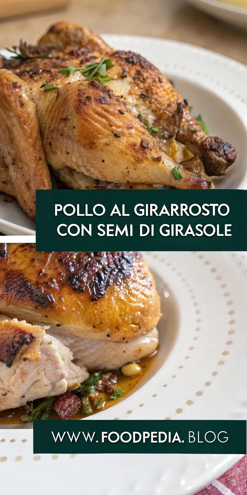 Pinterest image 1 for Pollo al Girarrosto con Semi di Girasole