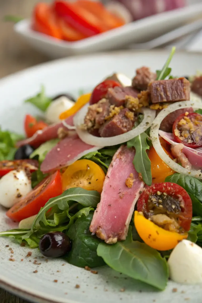 A delicious plate of Insalata di Carne Estiva