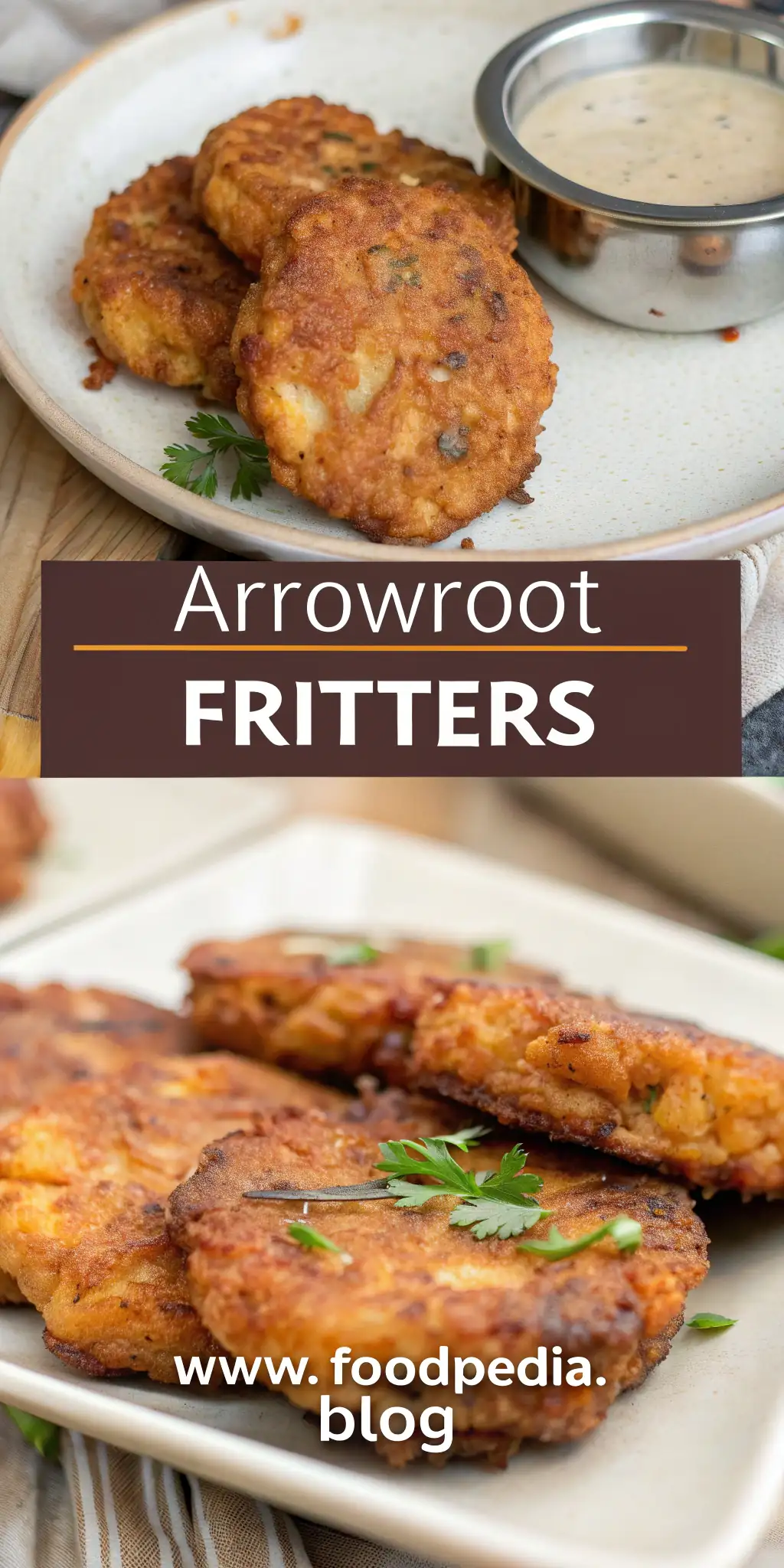 Pinterest image 1 for Arrowroot Fritto nell'Air Fryer