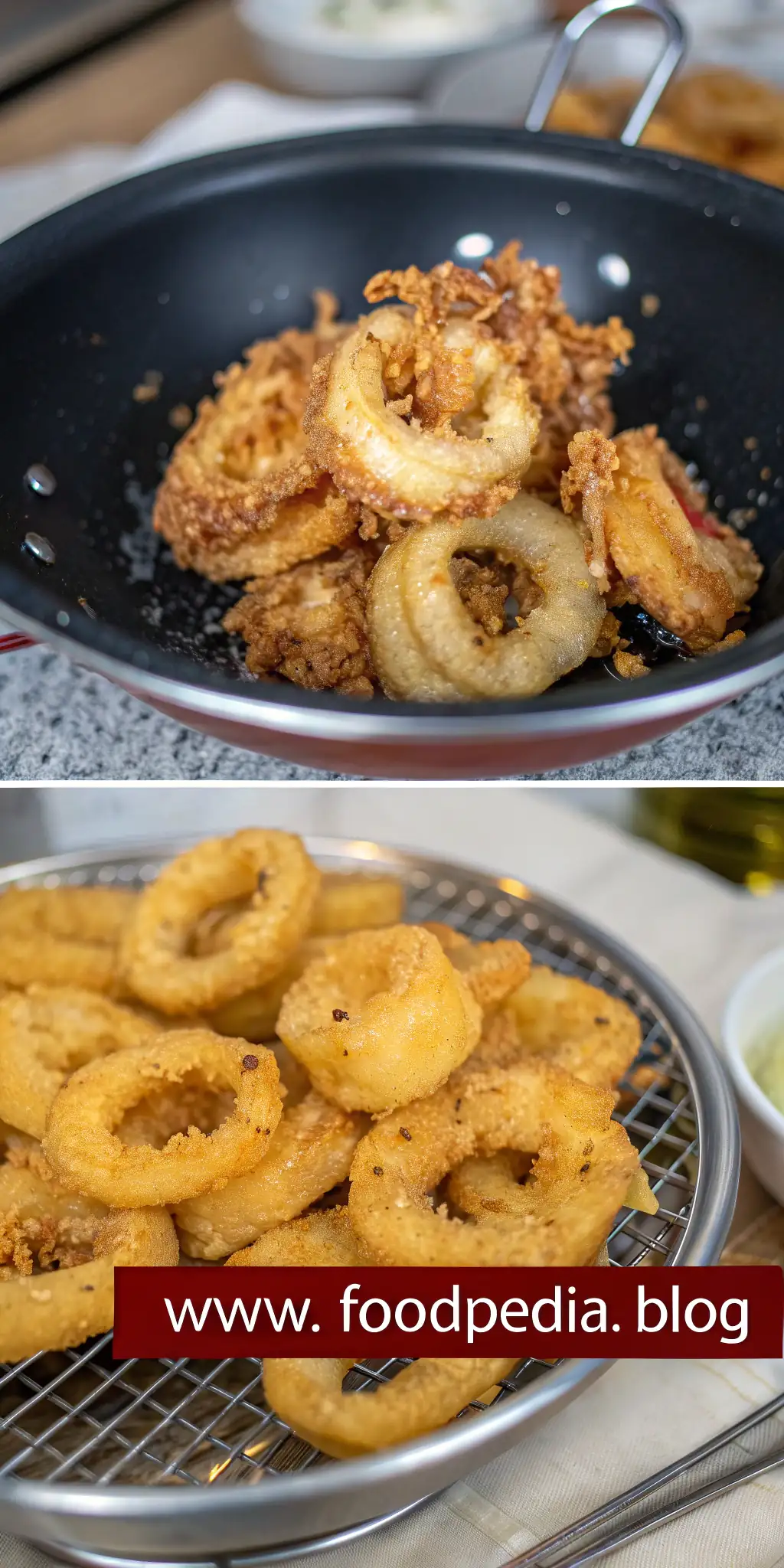 Pinterest image 1 for Calamari Fritti in Friggitrice ad Aria