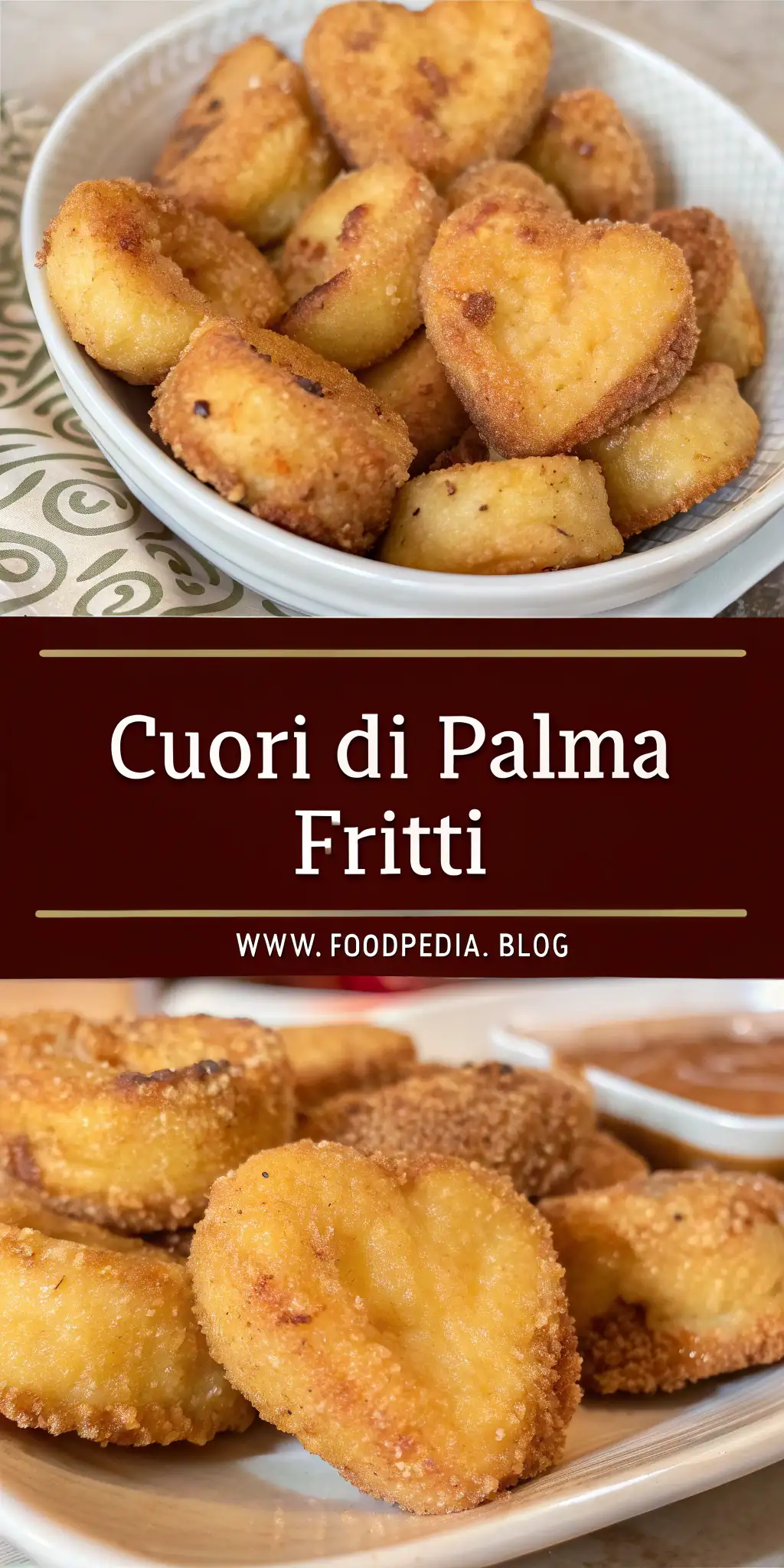 Pinterest image 1 for Cuori di Palma Fritti in Friggitrice ad Aria