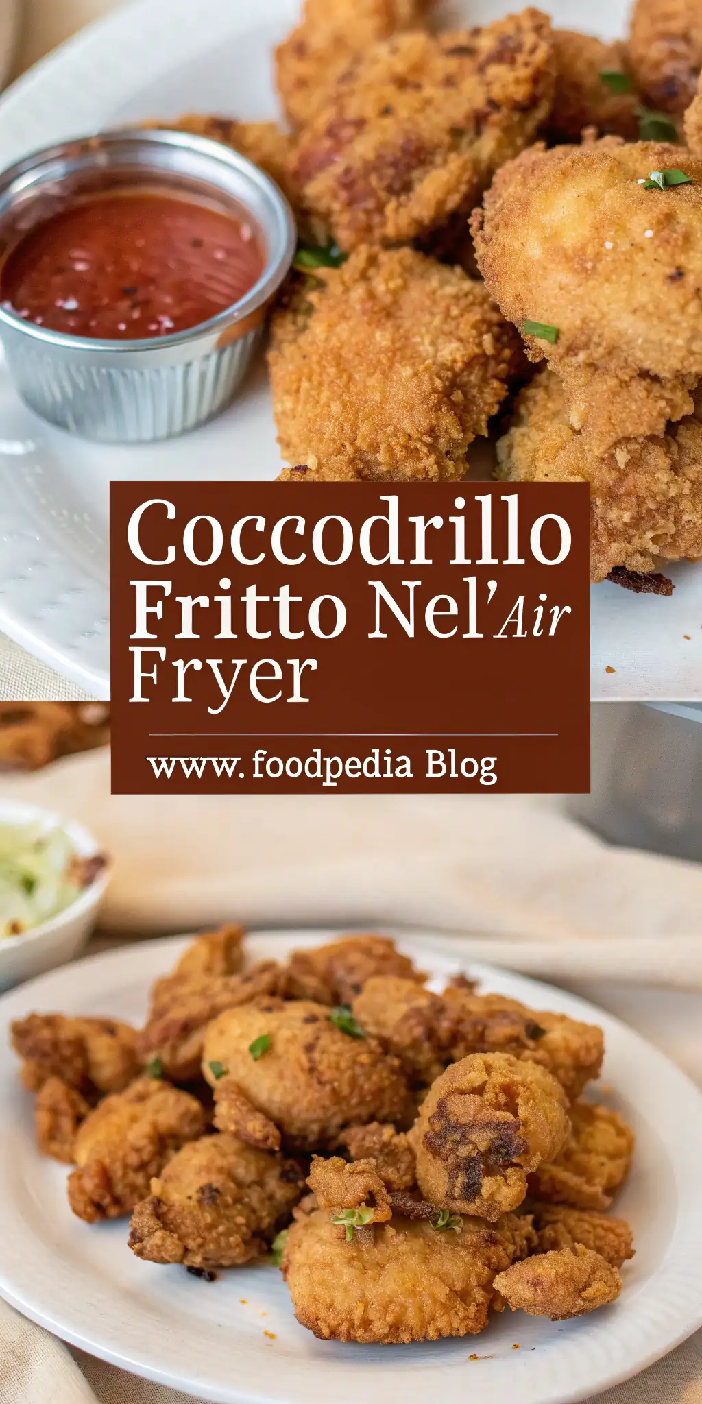 Pinterest image 2 for Coccodrillo Fritto nell'Air Fryer