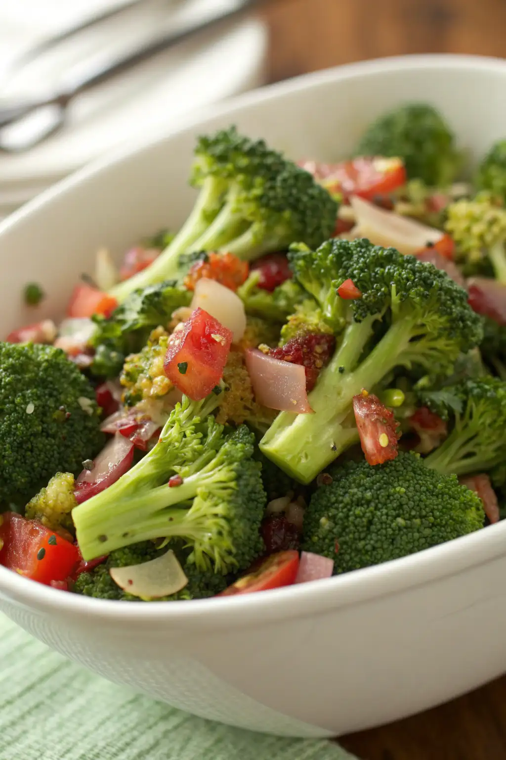A delicious plate of Insalata di Broccoli Facile