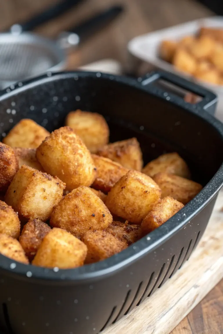 A delicious plate of Oca Fritta in Friggitrice ad Aria