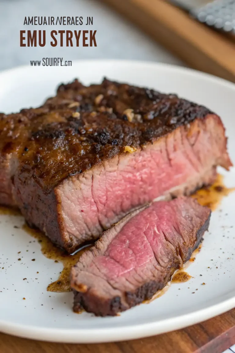 A delicious plate of Bistecca di Emù Fatta in Friggitrice ad Aria