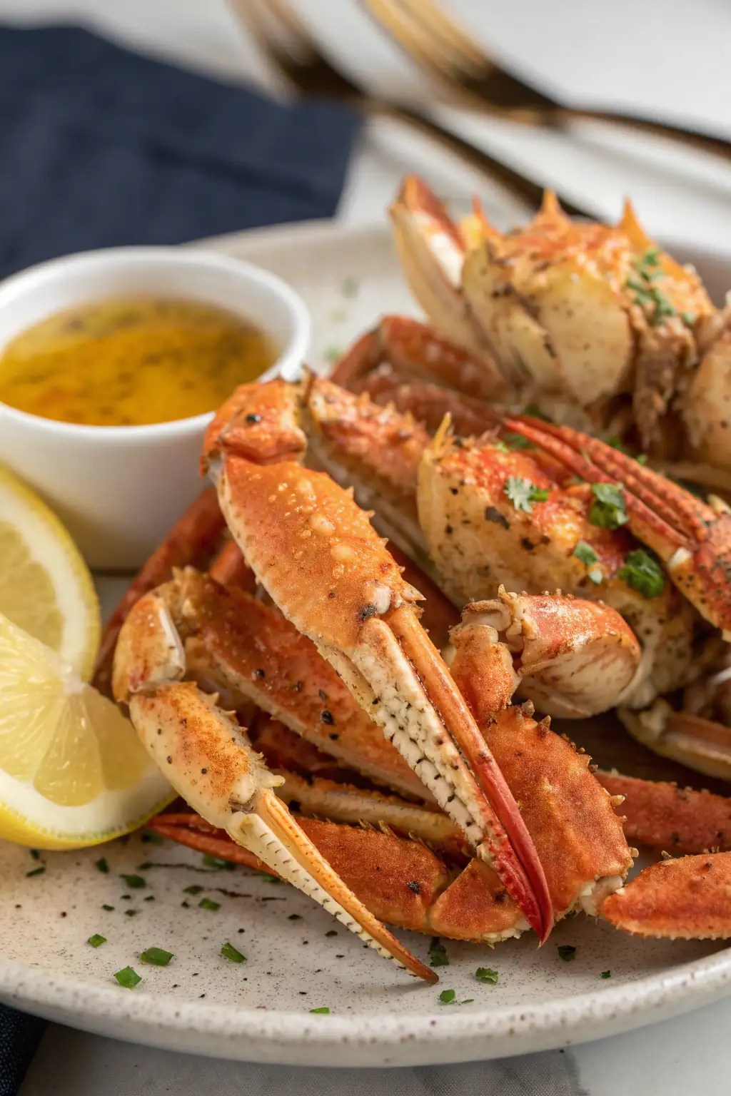 A delicious plate of Gambe di Granchio Fritte ad Aria