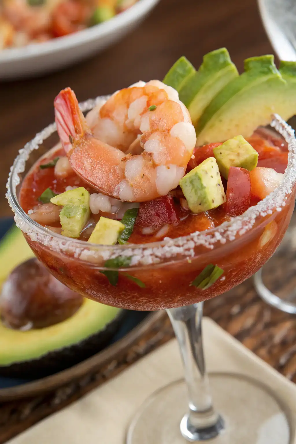 A delicious plate of Cocktail di Gamberi in Stile Messicano