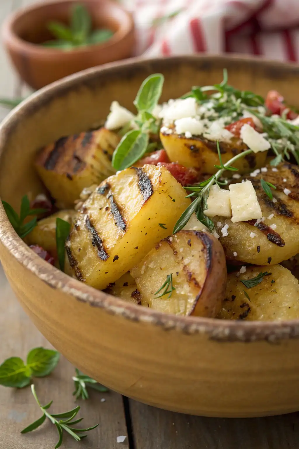 A delicious plate of Insalata di Patate Tedesca alla Griglia