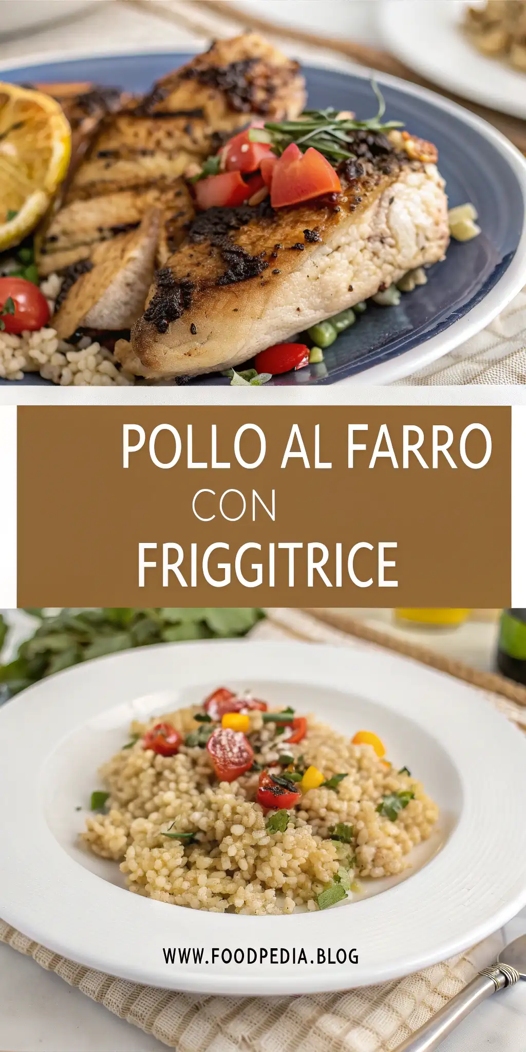 Pinterest image 2 for Pollo al Farro con Friggitrice ad Aria