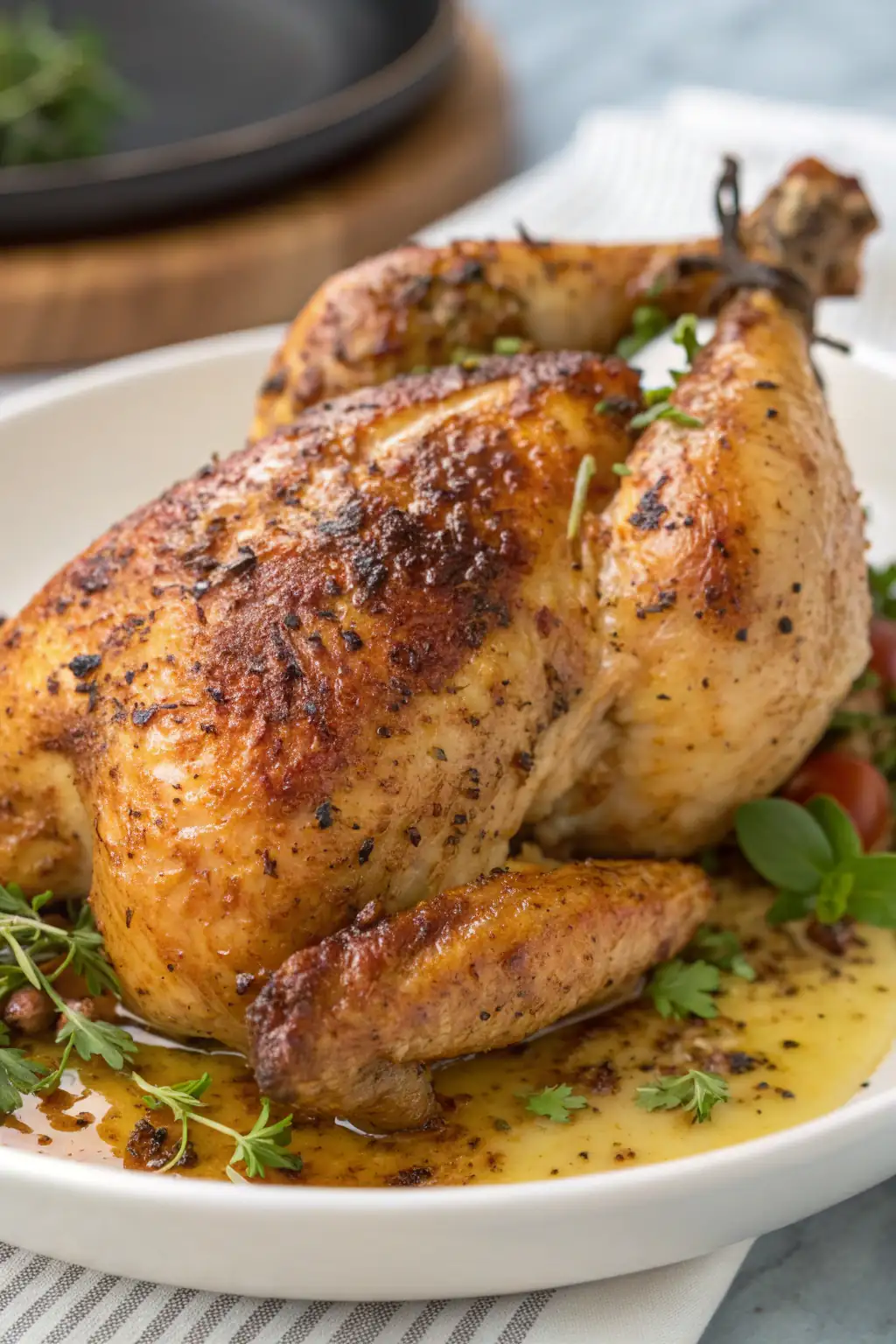 A delicious plate of Pollo Chia nella Friggitrice ad Aria