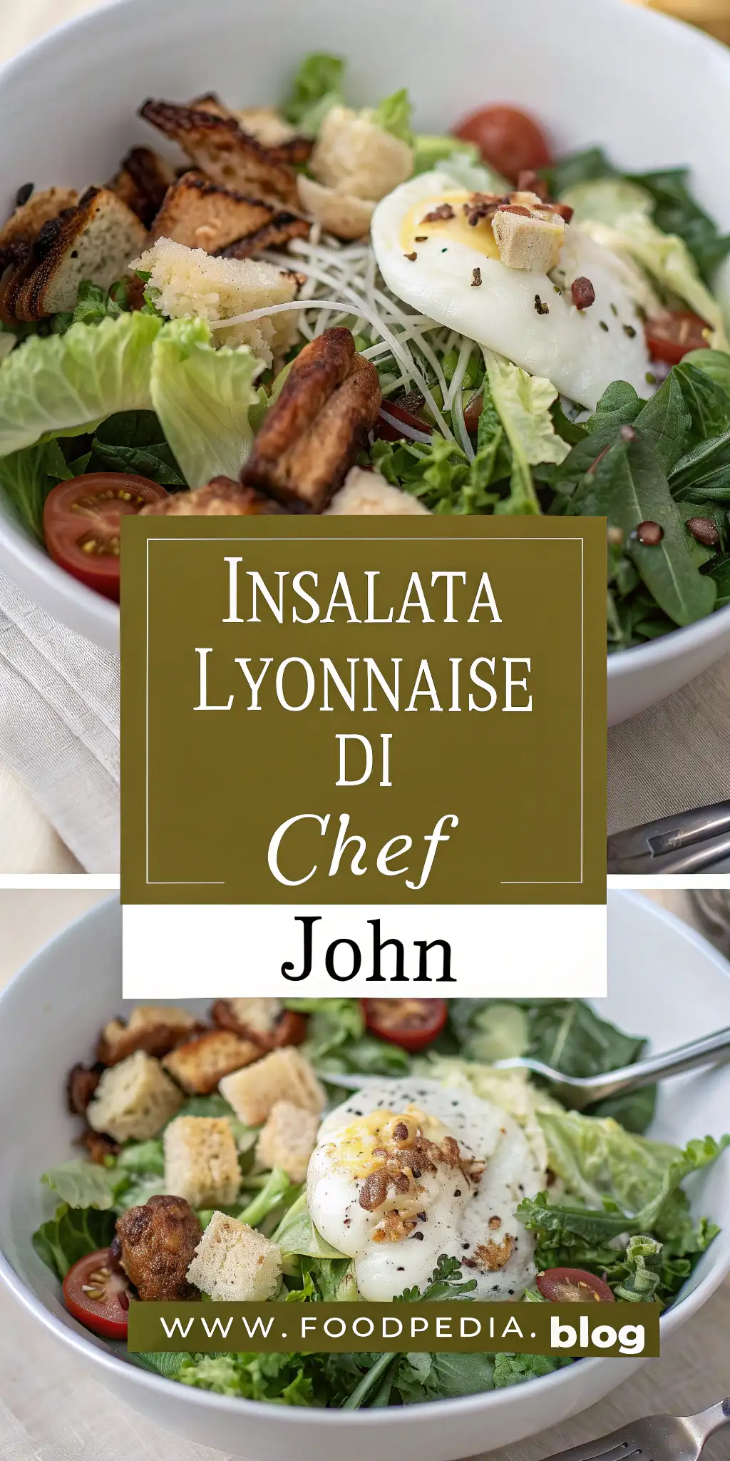 Pinterest image 2 for Insalata Lyonnaise di Chef John