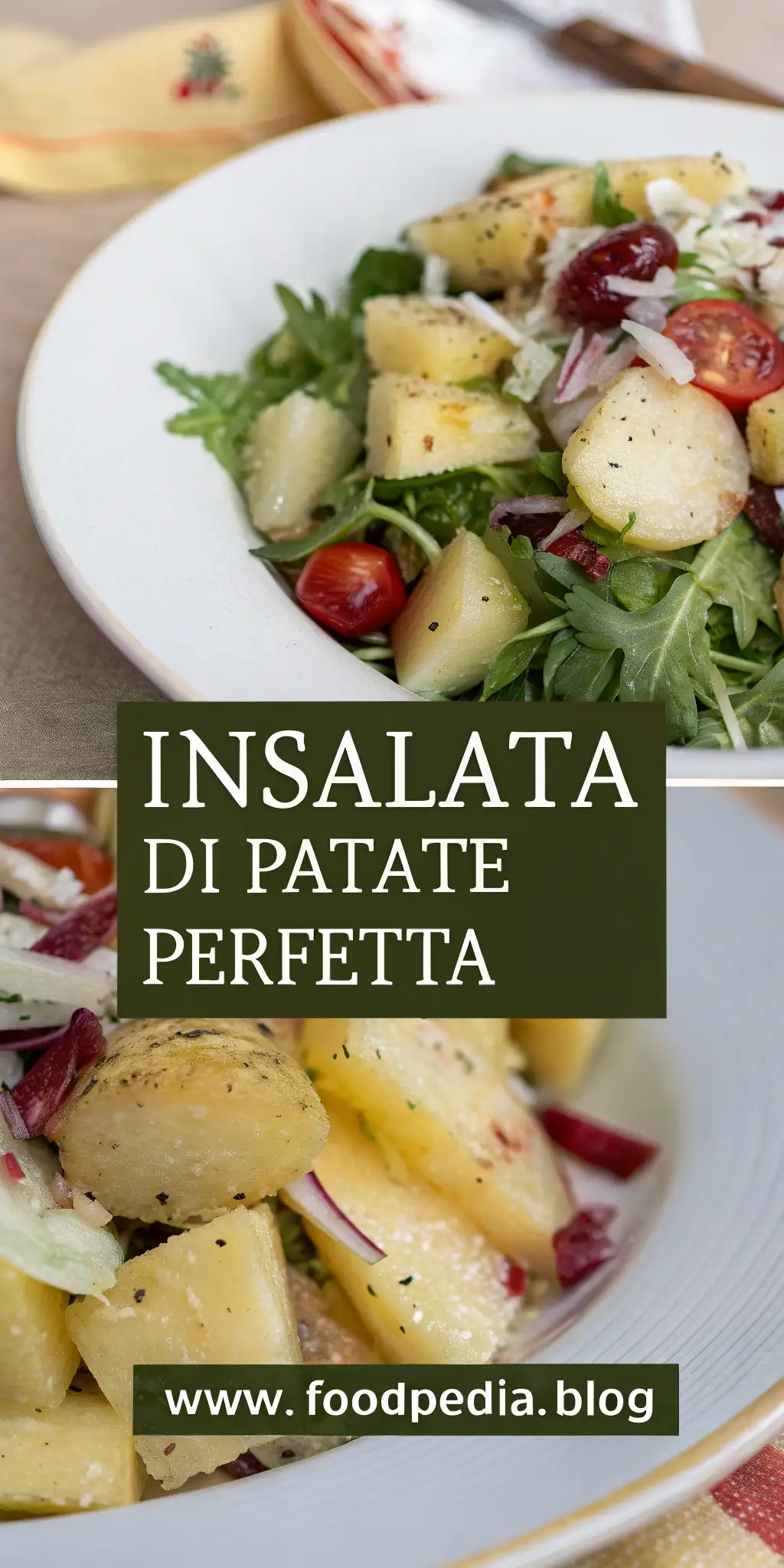 Pinterest image 1 for Insalata di Patate Perfetta