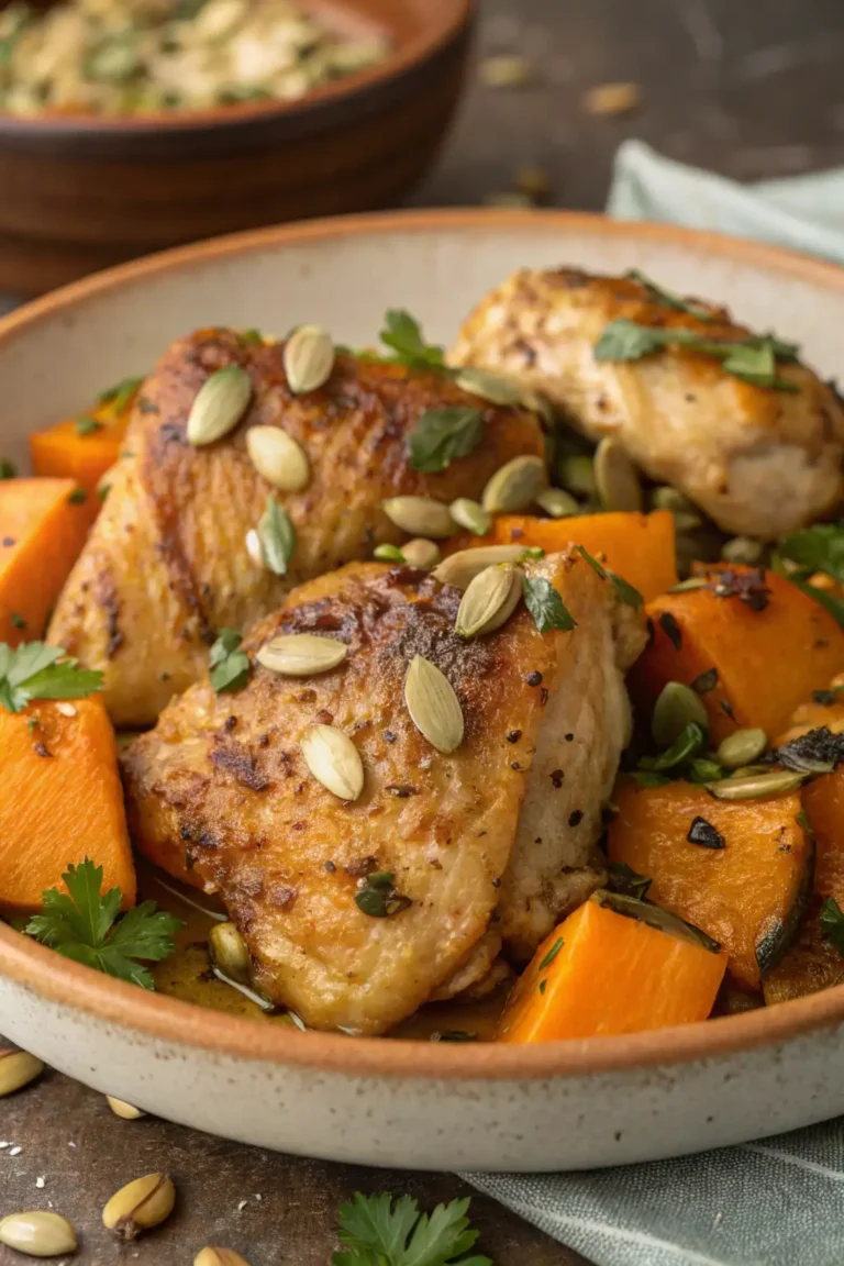 A delicious plate of Pollo con Semi di Zucca in Friggitrice ad Aria