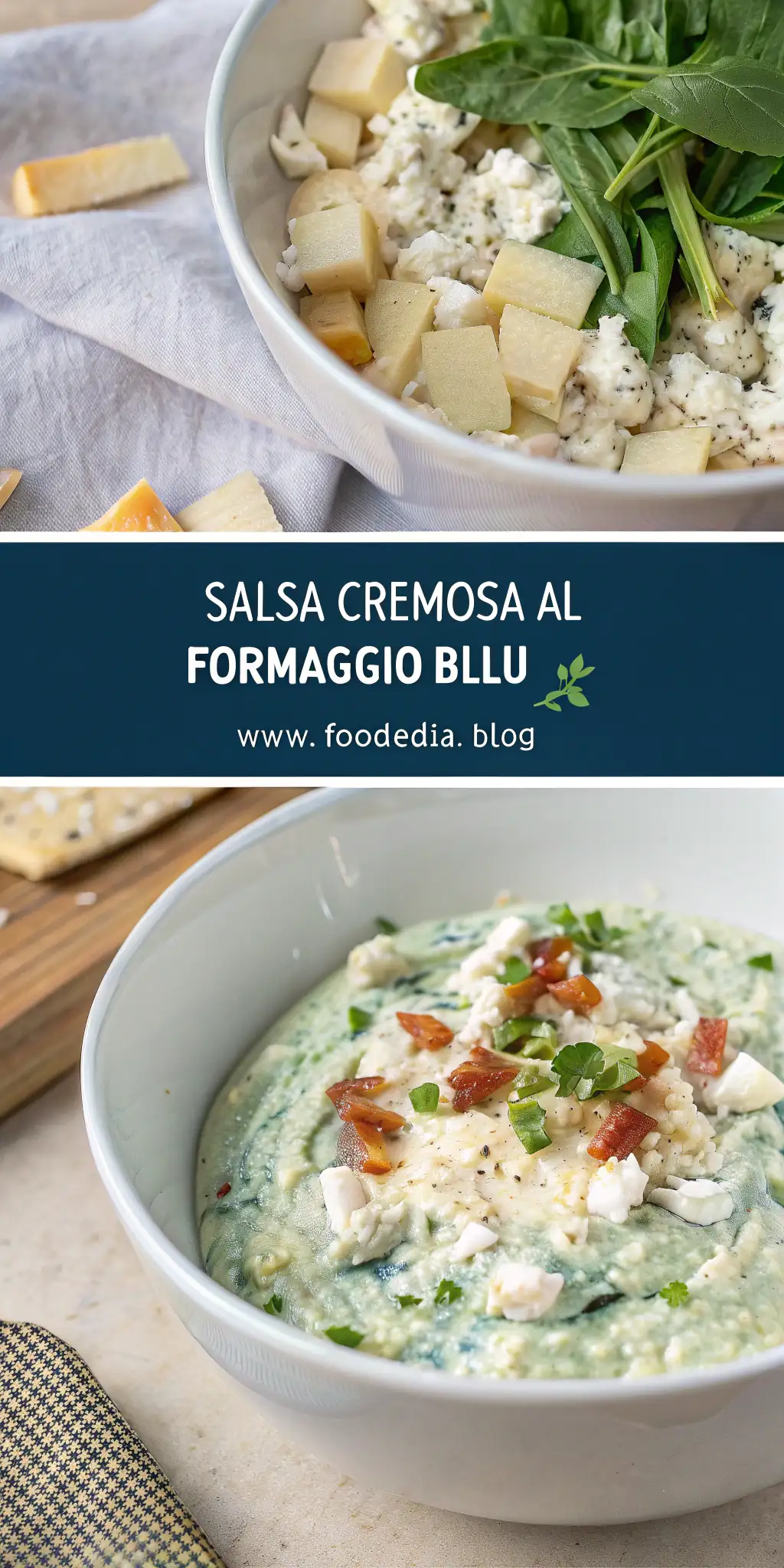 Pinterest image 2 for Salsa Cremosa al Formaggio Blu di Chef John
