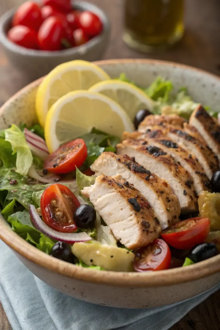 A delicious plate of Insalata di Pollo al Limone Nero
